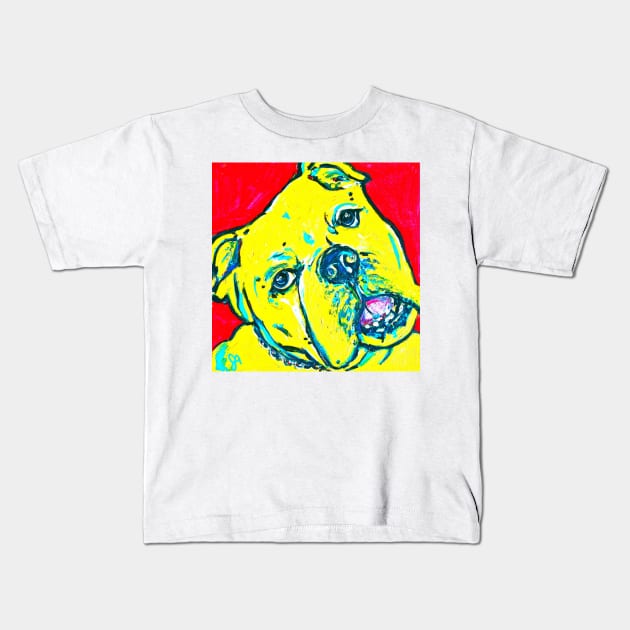 bulldog Kids T-Shirt by Jeneralarts